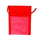 Mini Organza Bag Red 10cmx7.5cm 7pc