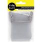 Mini Organza Bag Silver 10cmx7.5cm 7pc