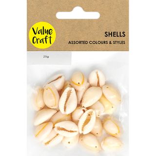 SHELL COWRIE BEAD W 2 HOLS 25G