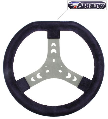 Steering Wheel Black Flat Top 320mm