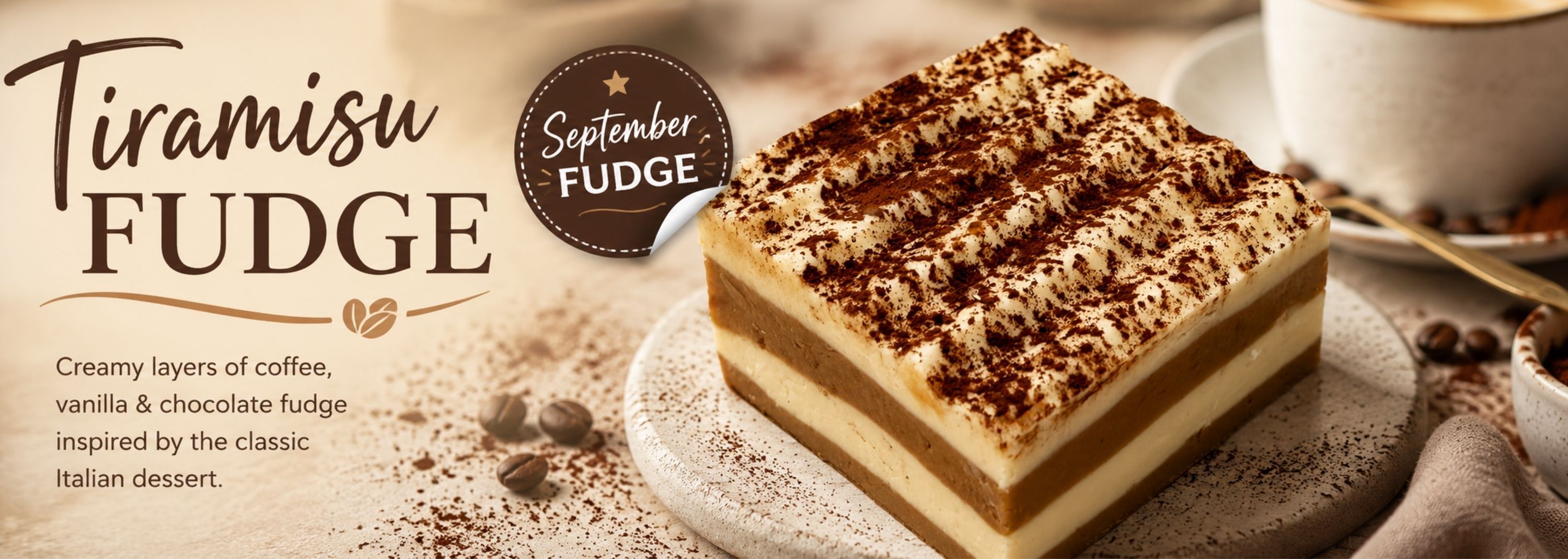 Tiramisu Fudge September Fudge