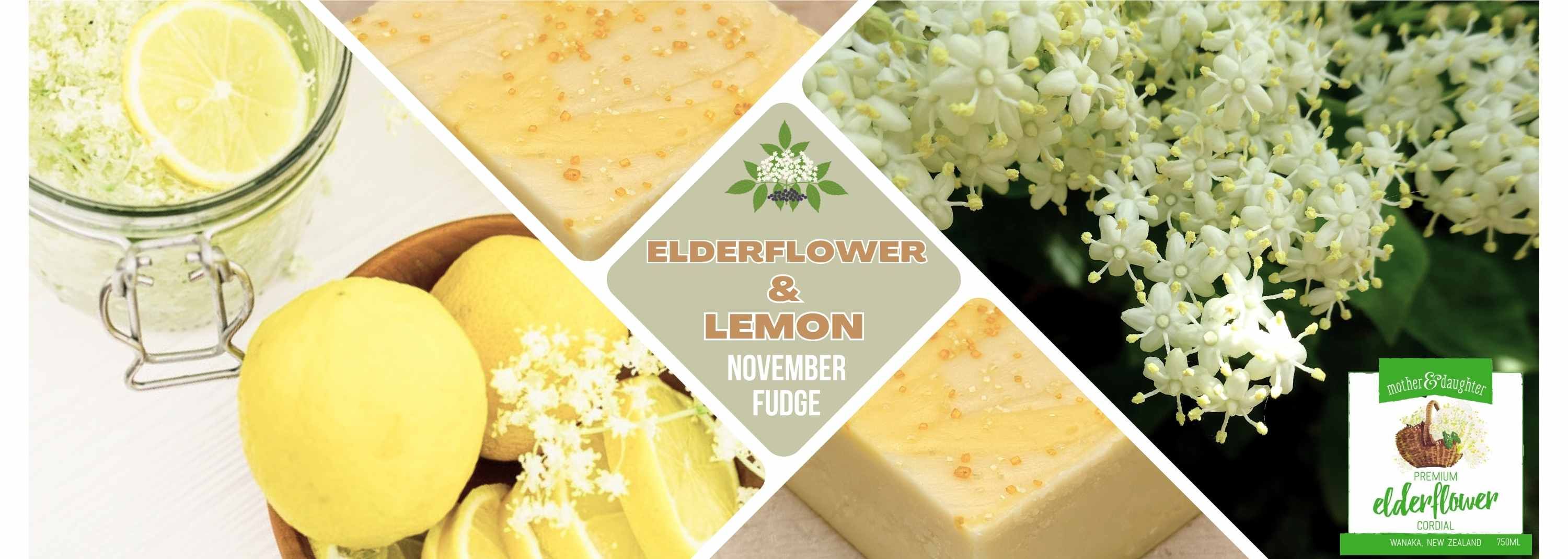 Lemon and Elderflower November Fudge