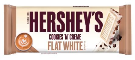 HERSHEY'S COOKIES N CREAM FLAT WHITE 90G