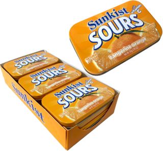 SUNKIST SOURS TIN S/F TANGERINE ORANGE