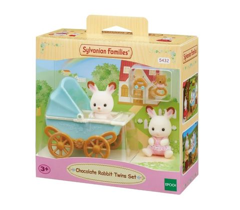 SYLVANIAN FAMILIES CHOCOLATE RABBIT TWINS SET