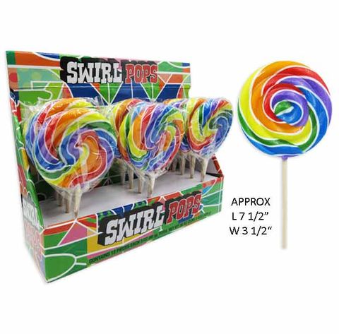 WILD WEST RAINBOW SWIRL LOLLIPOP