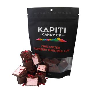 KAPITI CHOC COATED RASPBERRY MARSHMALLOW