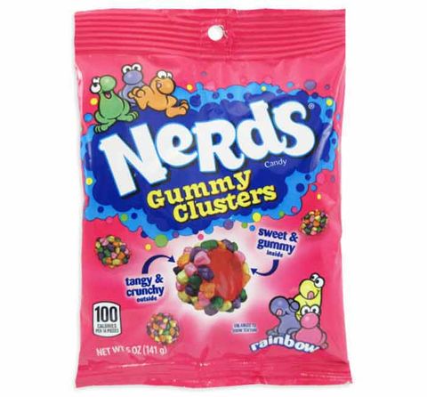 NERDS CLUSTERS RAINBOW PEG BAG
