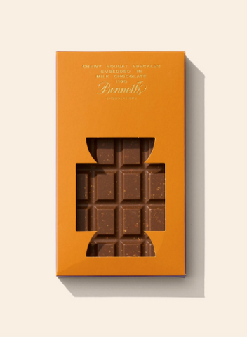 BENNETTS CHEWY NOUGAT SPECKLES IN MILK CHOC