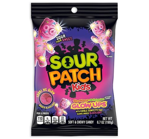 SOUR PATCH KIDS GLOW UPS PEG BAG