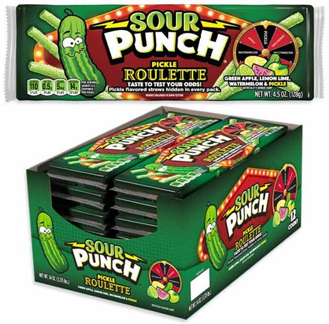 SOUR PUNCH STRAWS -PICKLE ROULETTE