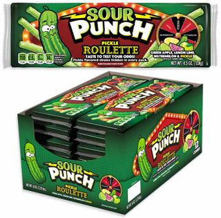 SOUR PUNCH STRAWS -PICKLE ROULETTE