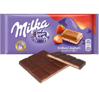 MILKA BAR STRAWBERRY YOGURT