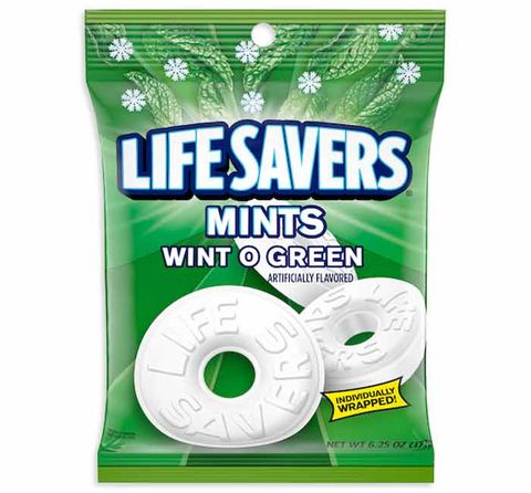 LIFESAVERS MINTS WINT-O-GREEN PEG BAG