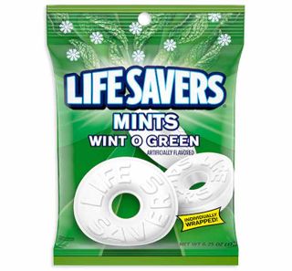 LIFESAVERS MINTS WINT-O-GREEN PEG BAG