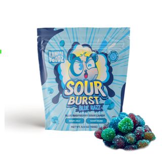 KANPAI SOUR BURST BLUE RAZZ "Coated Gushers"