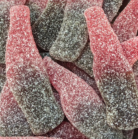 JUMBO FIZZY CHERRY COLA BOTTLES 20 PIECES