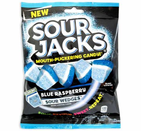 SOUR JACKS SOUR WEDGES BLUE RASPBERRY