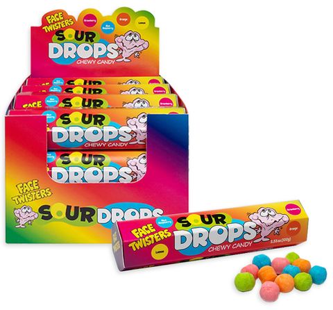 FACE TWISTERS SOUR DROPS