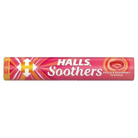 HALLS SOOTHERS PEACH&RASPBERRY