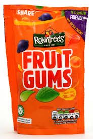 ROWNTREE FRUIT GUMS 150G