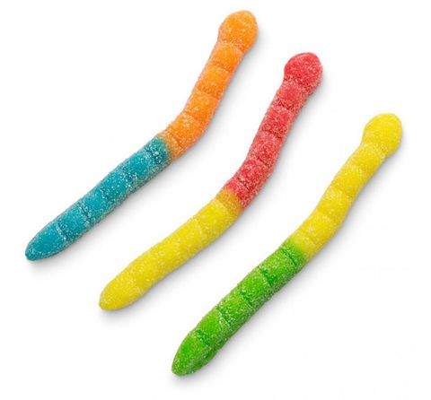 LARGE SOUR NEON WORMS