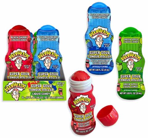 WARHEADS SUPER SOUR TONGUE ROLLER