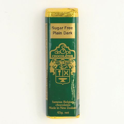 DE SPA SUGAR FREE PLAIN DARK CHOC BAR