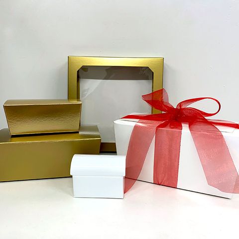 EMPTY GIFT BOX - MEDIUM GOLD