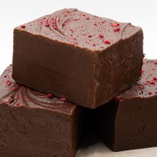 Dark Chocolate Raspberry Fudge