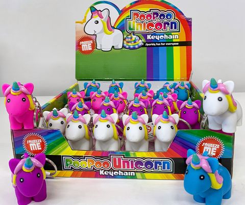 Poo Poo Unicorn Keychain