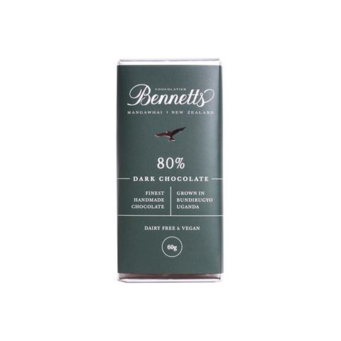 Bennetts 80% Dark Chocolate Bar 60g