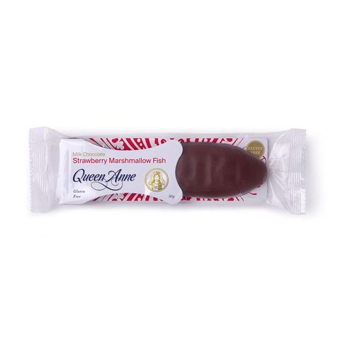 QUEEN ANNE CHOCOLATE FISH STRAWBERRY 50G