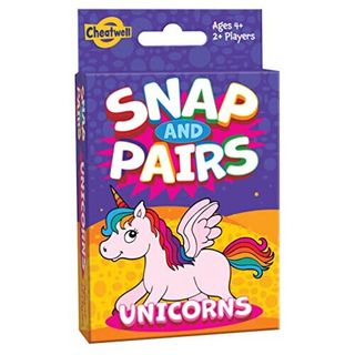 Snap and Pairs Unicorns Card Games