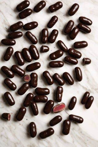 DARK CHOCOLATE RASPBERRY BULLETS