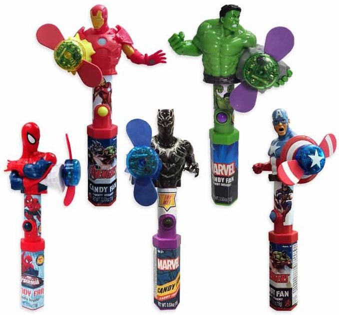 Buy Marvel Avengers Character Candy Fan Online | Remarkable Sweetshop ...