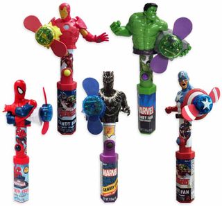 MARVEL AVENGERS CHARACTER CANDY FAN