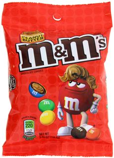 M&M PEANUT BUTTER PEG BAG