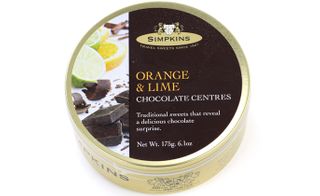 SIMPKINS CHOC-CENTRED LIME & ORANGE DROPS