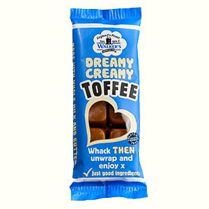 WALKERS DREAMY CREAMY TOFFEE BAR 50G