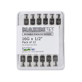MAXIMUS Needles 16G x 1/2. Pack of 12