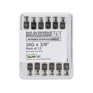 MAXIMUS Needles 16G x 3/8.  Pack of 12