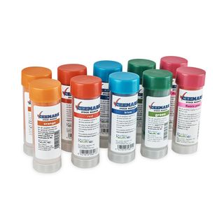 CEEMARK Stock Marker 10 Pack. 2 of Orange, Green Red, Blue & Fluoro Pink