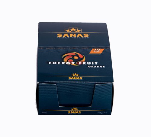 Sanas Energy Fruit 18 Fruit Bars Orange