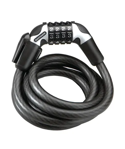 Kryptonite Lock Kryptoflex 1018 Combination W/ Bracket Security Rating: 2/10