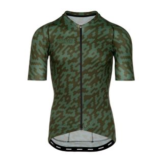 Bioracer Spitfire Jersey Ss Olive Noise - L