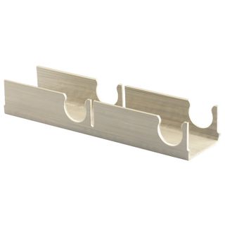 16mm Pipe Clip Rail 2.0m Grey