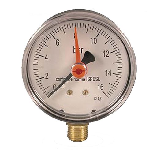 Ivar 1/4" Post 0-16 Pressure Gauge