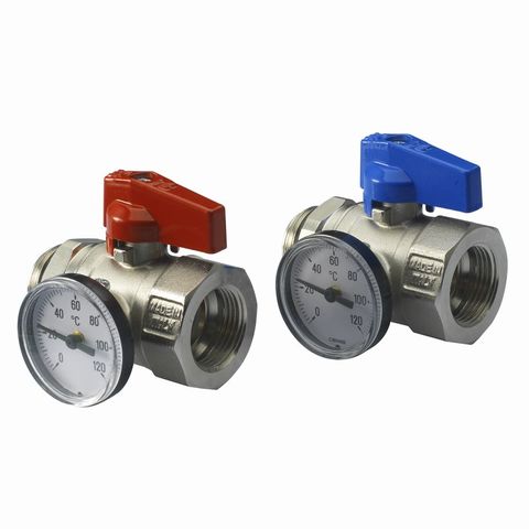 Ivar 1" Str. B/Valve set & Gauge