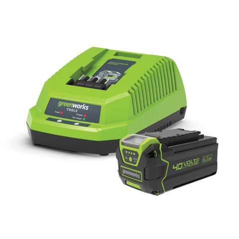 Greenworks 40V Charger and 4.0ah Battery Kit